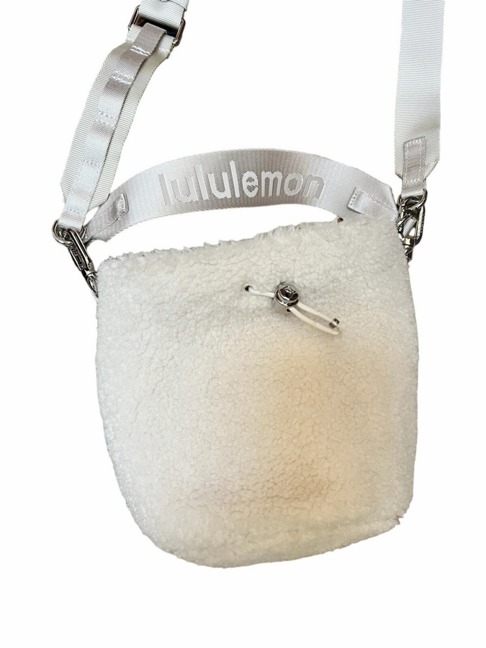 lululemon athletica White Sherpa Crossbody Bag